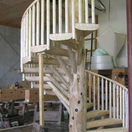 Log Stairs