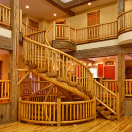 Log Stairs