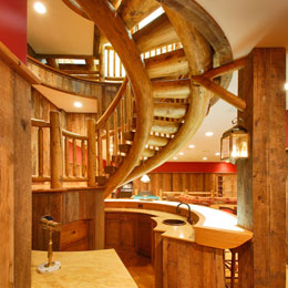 Log Stairs