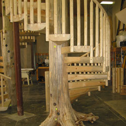 Log Stairs