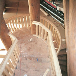 Log Stairs