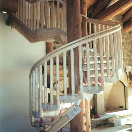 Log Stairs