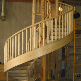 Log Stairs