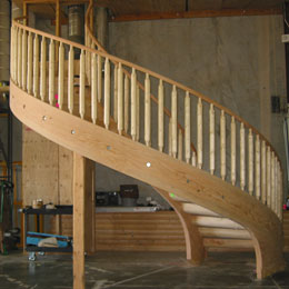 Log Stairs