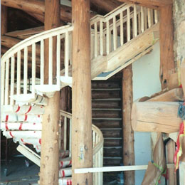 Log Stairs
