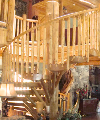 Log Stairs