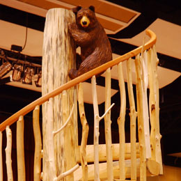 bear wood carving
