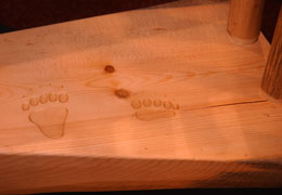 log stair